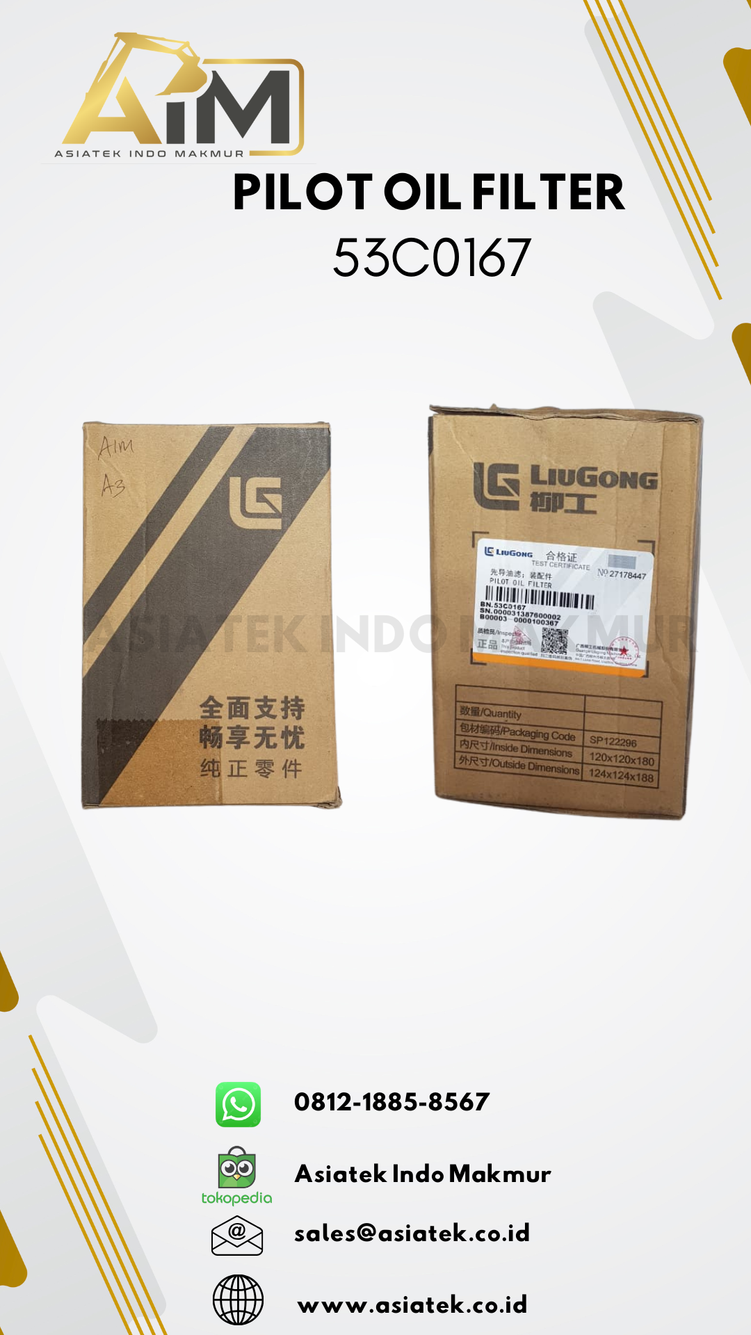 PILOT OIL FILTER (53C0167)